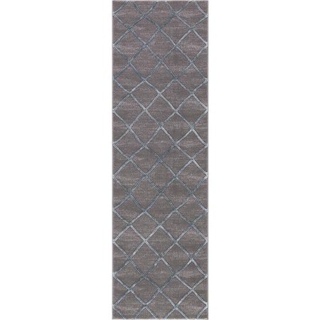 CONCORD GLOBAL TRADING Concord Global 29762 2 ft. 3 in. x 7 ft. 3 in. Thema Teo - Teal; Gray 29762